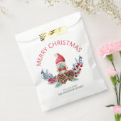 Vrolijk kerstfeest Waterverf Gnome Bedankzakje (Gezegeld)