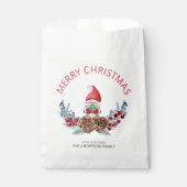 Vrolijk kerstfeest Waterverf Gnome Bedankzakje (Voorkant)