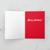 Vrolijk kerstfeest Waterverf kerstboom Bedankkaart (Binnen)