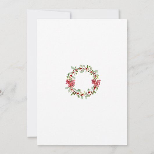 Vrolijk kerstfeest Waterverf kerstboom Kaart (Achterkant)