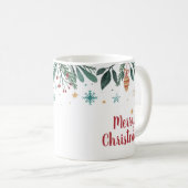 Vrolijk kerstfeest, Waterverf kerstboom Koffiemok (Voorkant rechts)