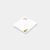 Vrolijk kerstfeest, Waterverf kerstboom Post-it® Notes (Schuin)