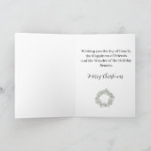 Vrolijk kerstfeest, waterverf kerstmis feestdagen kaart (Binnen)