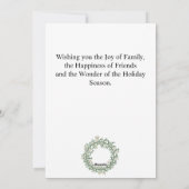 Vrolijk kerstfeest, waterverf kerstmis feestdagenkaart (Achterkant)