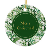 Vrolijk Kerstfeest Waterverf Kunstboom