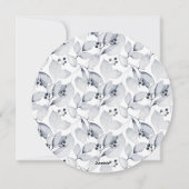 Vrolijk kerstfeest Waterverf Robin Bird Winter Feestdagenkaart (Achterkant)