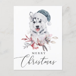 Vrolijk kerstfeest. Waterverf schattige feestdag Feestdagenkaart