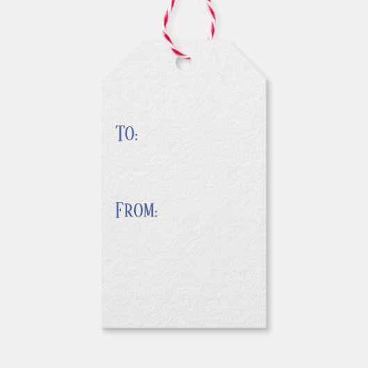 Vrolijk kerstfeest Waterverf Schattige Gnome Elf Cadeaulabel (Achterkant)