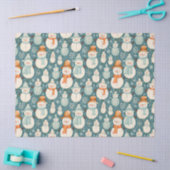 vrolijk kerstfeest | Waterverf Sneeuwmannen Kerst Tissuepapier (Craft)