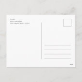 Vrolijk kerstfeest. Waterverf vakantiepolair beer Feestdagenkaart (Achterkant)