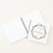 Vrolijk kerstfeest Waterverf Wreats Journal Notitieboek (Binnen)