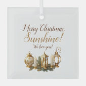 Vrolijk kerstfeest We houden van je Ornament (Voorkant)