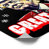 Vrolijk kerstfeest weer kerstmis Trump Santa Trump Poster (Hoek)