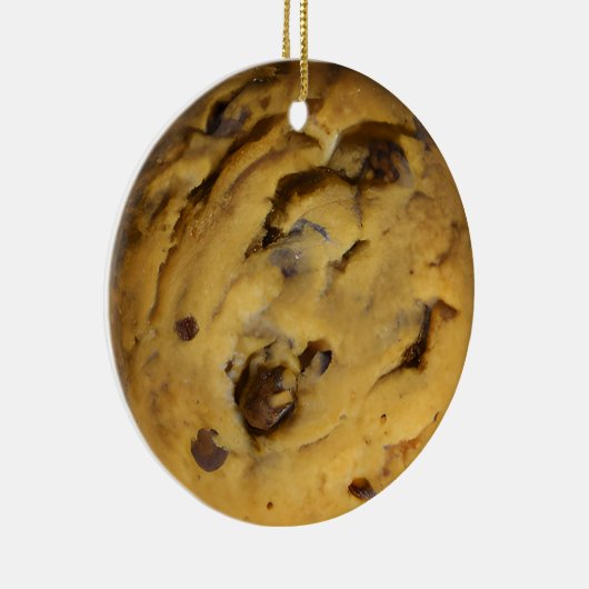 Vrolijk kerstfeest Weir-deeg | Grappige Choc Cooki Keramisch Ornament (Rechts)