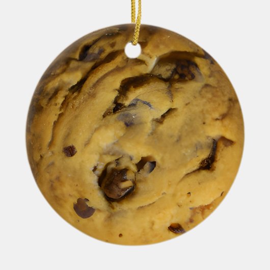 Vrolijk kerstfeest Weir-deeg | Grappige Choc Cooki Keramisch Ornament (Voorkant)
