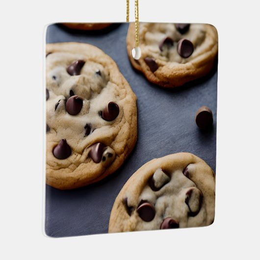 Vrolijk kerstfeest Weir-deeg | Grappige Cookie Pun Keramisch Ornament (Rechts)