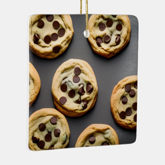 Vrolijk kerstfeest Weir-deeg | Grappige Cookie Pun Keramisch Ornament (Rechts)