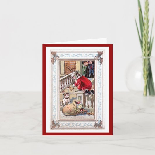  vrolijk kerstfeest - Welkom bij onze Kaart thuis (Voorkant)