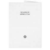 Vrolijk kerstfeest wenskaart Dek de zalen heilig (Achterkant)