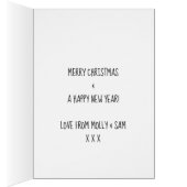 Vrolijk kerstfeest wenskaart Dek de zalen heilig (Binnen (Rechts))