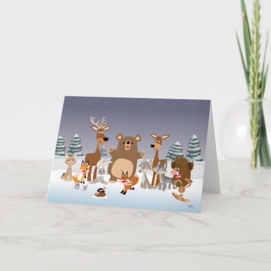 Vrolijk kerstfeest!! wenskaart feestdagen kaart (Voorkant)