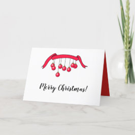 Vrolijk kerstfeest wenskaart. feestdagen kaart