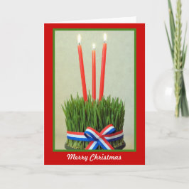 Vrolijk kerstfeest, wenskaart feestdagen kaart