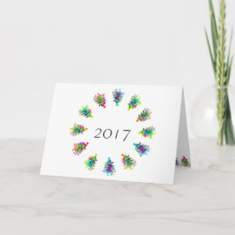 Vrolijk kerstfeest wenskaart. feestdagen kaart