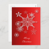 vrolijk kerstfeest. Wenskaart. Feestdagenkaart (Voorkant / Achterkant)