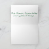 Vrolijk kerstfeest Wenskaart Kaart (Binnen)