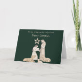 Vrolijk kerstfeest Wenskaart Kaart (Voorkant)