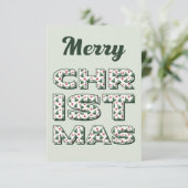 Vrolijk kerstfeest wenskaart. Seizoenen groeten. Kaart (Staand voorkant)