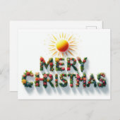 Vrolijk kerstfeest Wenskaarten Briefkaart (Voorkant / Achterkant)