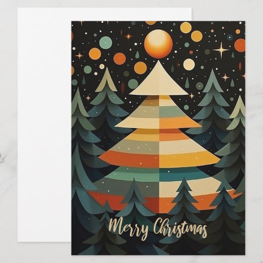 "VROLIJK KERSTFEEST" Wenskaarten Feestdagenkaart (Voorkant / Achterkant)