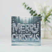 Vrolijk kerstfeest Wenskaarten Kaart (Staand voorkant)