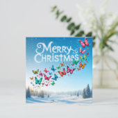 Vrolijk kerstfeest Wenskaarten Kaart (Staand voorkant)