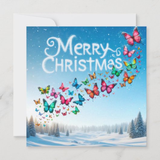 Vrolijk kerstfeest Wenskaarten Kaart (Voorkant)