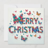 Vrolijk kerstfeest Wenskaarten Kaart (Voorkant)