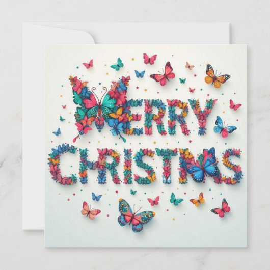 Vrolijk kerstfeest Wenskaarten Kaart (Voorkant)