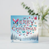 Vrolijk kerstfeest Wenskaarten Kaart (Staand voorkant)