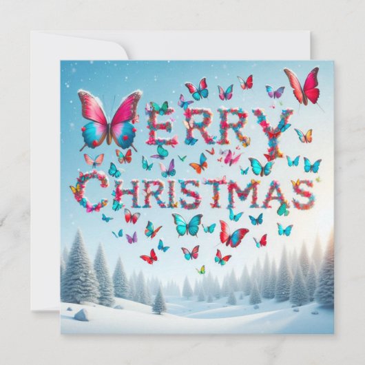 Vrolijk kerstfeest Wenskaarten Kaart (Voorkant)