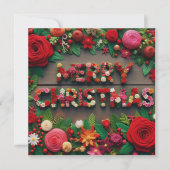 Vrolijk kerstfeest Wenskaarten Kaart (Voorkant)