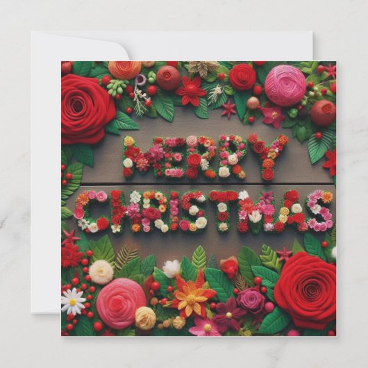 Vrolijk kerstfeest Wenskaarten Kaart (Voorkant)