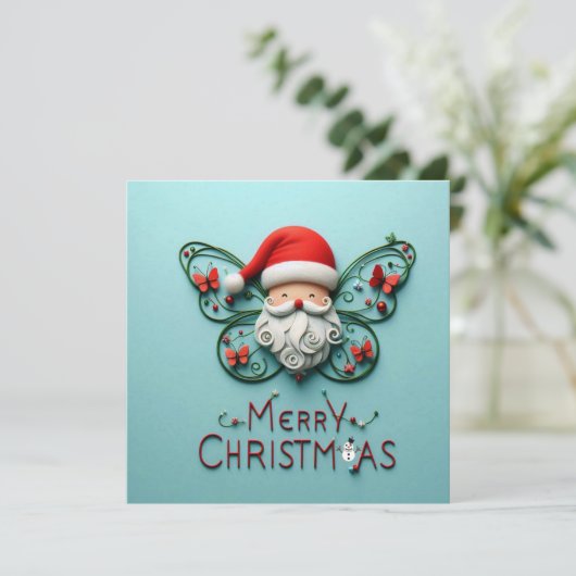 Vrolijk kerstfeest Wenskaarten Kaart (Staand voorkant)