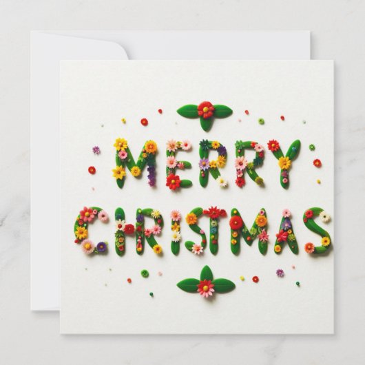 Vrolijk kerstfeest Wenskaarten Kaart (Voorkant)