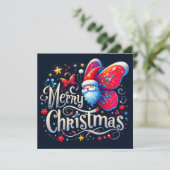 Vrolijk kerstfeest Wenskaarten Kaart (Staand voorkant)