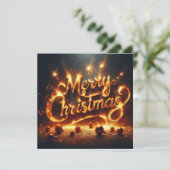 Vrolijk kerstfeest Wenskaarten Kaart (Staand voorkant)