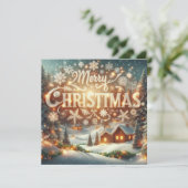 Vrolijk kerstfeest Wenskaarten Kaart (Staand voorkant)