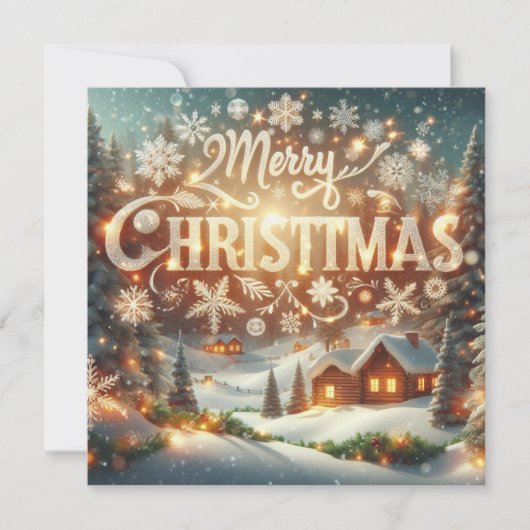 Vrolijk kerstfeest Wenskaarten Kaart (Voorkant)