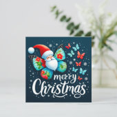 Vrolijk kerstfeest Wenskaarten Kaart (Staand voorkant)